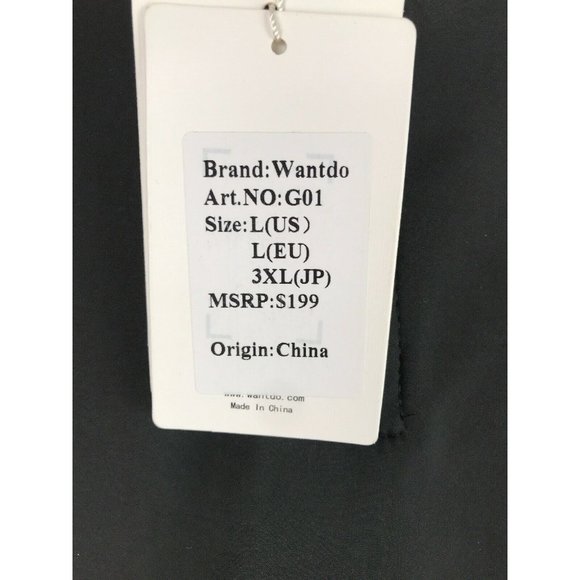 NWT Wantdo Men's Waterproof Mountain Sweatshirt Windproof Black, 1/4 Zip Large L - Picture 6 of 8